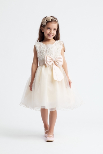 Haljina za djevojčice Floria zlatna
