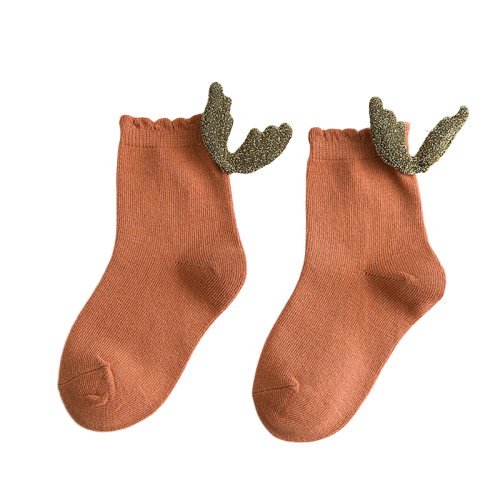 Dječje čarape s krilima smeđa