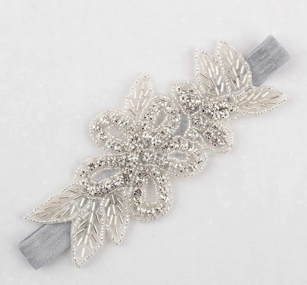 Elastična traka za kosu sive