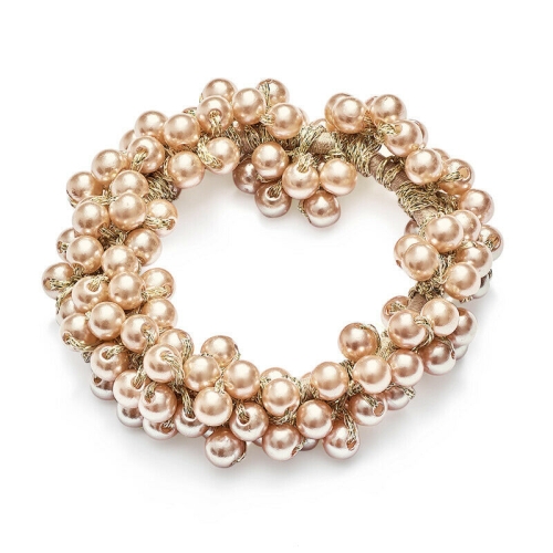 Nakit gumica za kosu s perlama zlatne