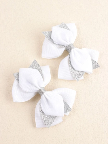 Kopča za kosu mašna bijela