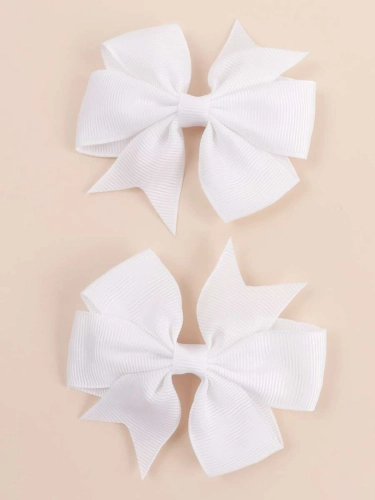 Kopča za kosu mašna bijela