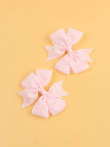 Kopča za kosu mašna svijetloružičasta