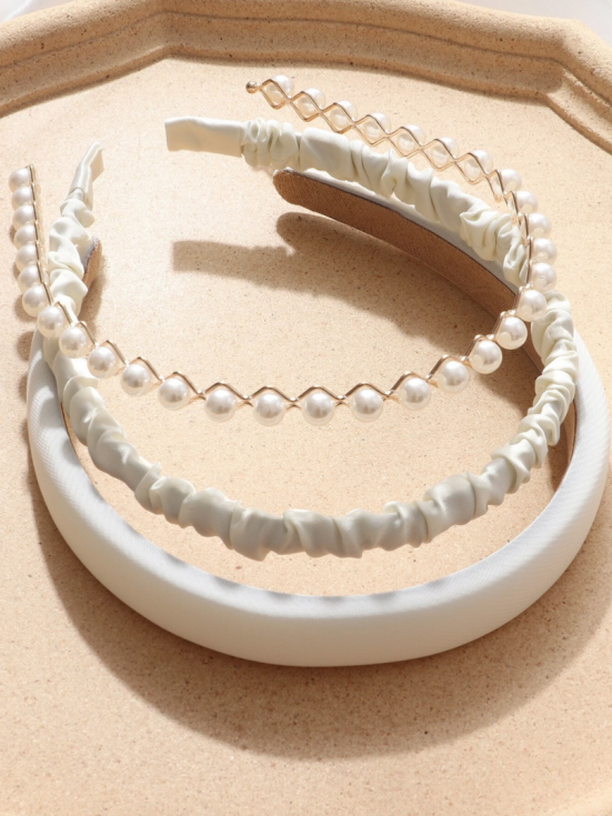 biserna traka, trake za kosu za djevojčice, elegancija za djecu, dodaci za kosu, krem trake, luksuzni dodaci za djecu, svečani dodaci, dječja moda, dodaci za posebne prilike