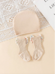 elegantni bebi set, čarape s mašnama, pamučni turban za bebe, protuklizne čarape za bebe, bebi moda, poklon za krštenje, bebi odjeća, visokokvalitetni bebi proizvodi, elegantna bebi garderoba, funkcionalna bebi odjeća