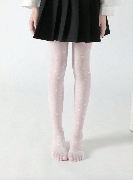 čarape za djevojčice, dječja elegancija, bijele čarape, čarape s srcima, udobne čarape, čarape za prvu pričest, čarape za rođendan, dječje svečane čarape, čarape za blagdane, čarape za obiteljske svečanosti