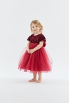 haljina Elisa, dječja moda, bordo haljina za djevojčice, svečana haljina, haljina s šljokicama, princeza haljina, odjeća za posebne prigode, dječje svečane haljine