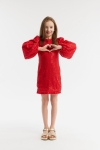 haljina za djevojčice, dječje svečane haljine, crvena haljina, haljina s šljokicama, elegantna dječja moda, haljina za rođendan, haljina za vjenčanje, Gabriela haljina