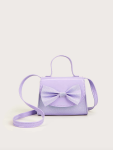 torbica za djevojčice, torbica lavanda, elegantna torbica, torbica s mašnom, modni dodaci za djecu, svečana torbica, torbica za posebne prigode