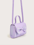 torbica za djevojčice, torbica lavanda, elegantna torbica, torbica s mašnom, modni dodaci za djecu, svečana torbica, torbica za posebne prigode