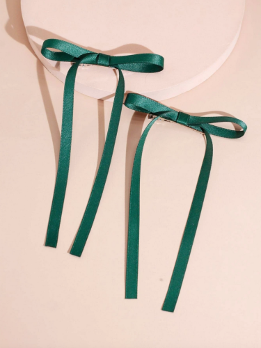 Elegantne zelene kopče za kosu - mašnice za djevojčice