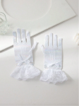 rukavice za djevojčice, bijele rukavice za pričest, elegantne rukavice za svečanosti, rukavice za prvu pričest, dječje rukavice za vjenčanja, svečani modni dodaci, elegantni dodaci za djevojčice