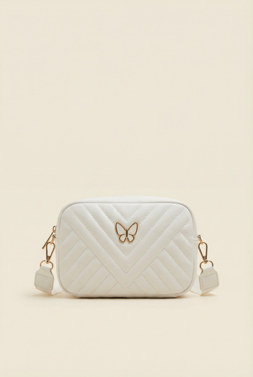 bijela torbica za djevojčice, svečana torbica, torbica s leptirom, modni dodaci za djecu, torbica za pričest, dječja moda, poklon za djevojčicu