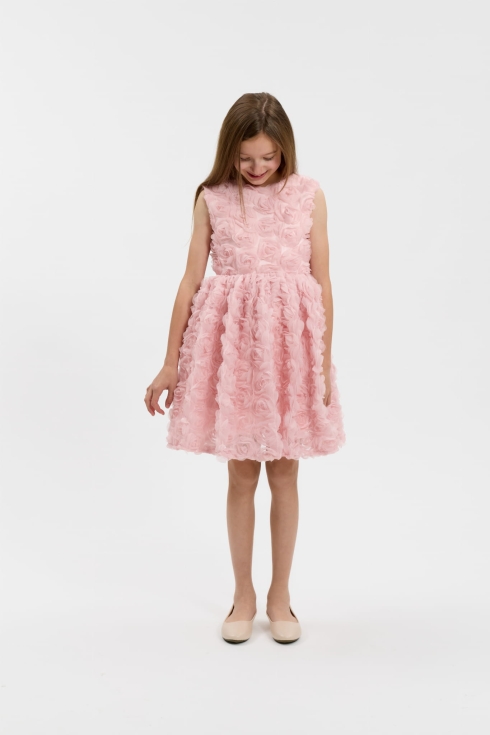 svečana haljina za djevojčice, haljina za vjenčanje, haljina za krštenje, ružičasta haljina, dječja moda, haljina s mašnom, haljina za pričest