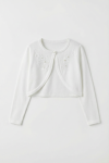 dječji bolero, bolero za djevojčice, elegantni bolero, bolero za pričest, dječja svečana odjeća, bolero s biserima, bolero s cvjetnim vezom, odjeća za krštenje