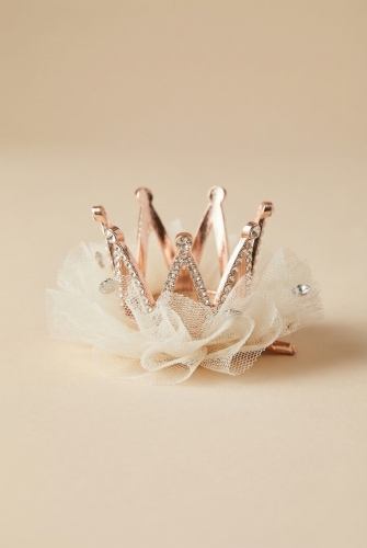 Kopča za kosu kruna krem