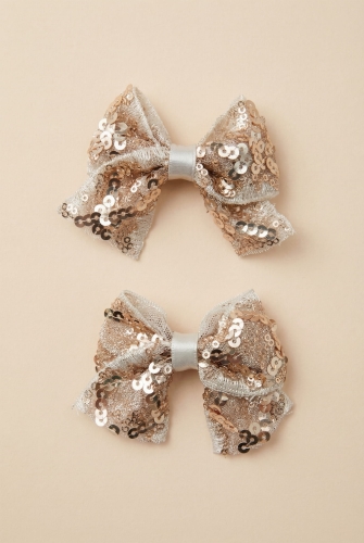 Kopča za kosu mašna sa šljokicama