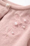 Dječji bolero Ada u ružičastoj boji, pogled sa strane, svečana odjeća za djevojčice, ZOYA Fashion