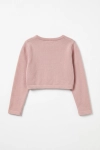 Dječji bolero Ada u ružičastoj boji, detalj, svečana odjeća za djevojčice, ZOYA Fashion